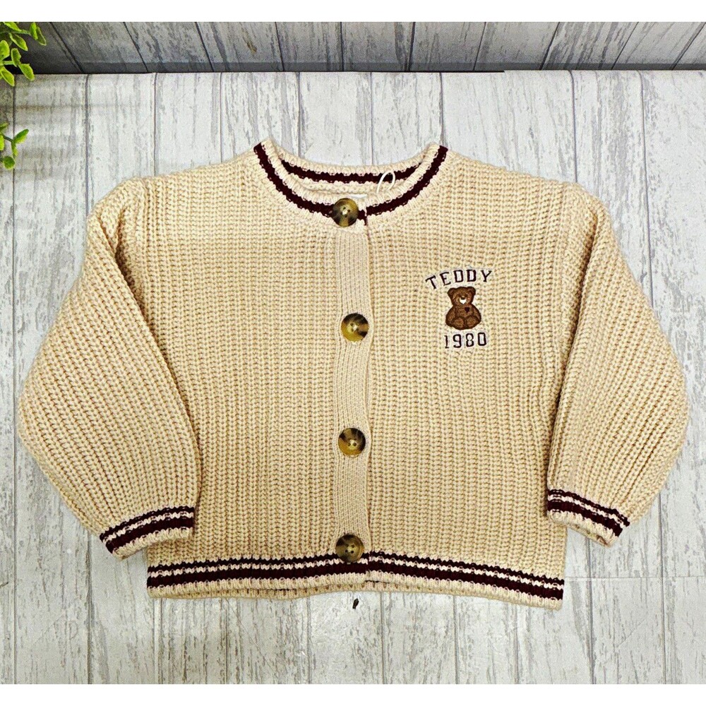 Zara Baby teddy bear sweater unisex NWT